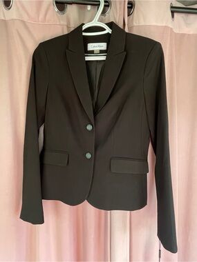 NWT Calvin Klein Black Women's Fitted Blazer